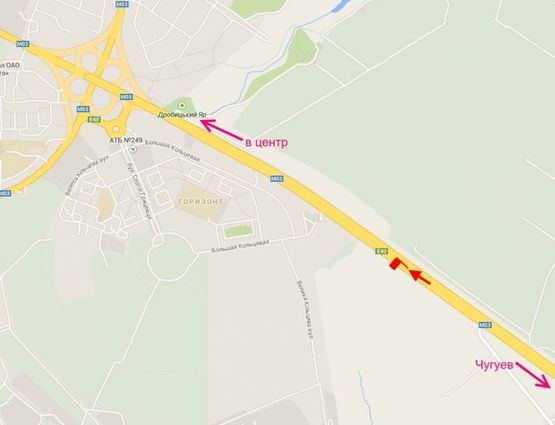 Схема рекламной плоскости по адресу Ростовская трасса-разделитель возле АЗС ОККО 1(въезд в город)