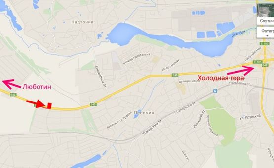 Схема рекламної площини за адресою 467 км трассы Киев-Харьков-Довжанский возле АЗС SHELL (в ст Харькова)-низ