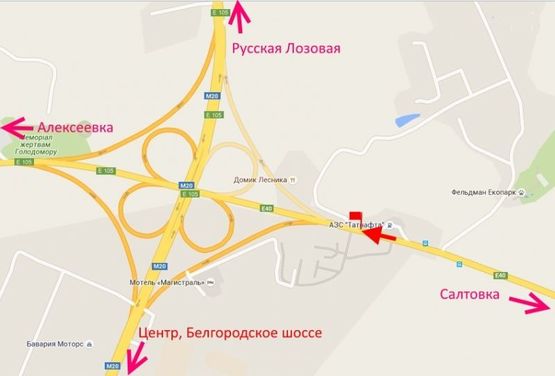 Схема рекламной плоскости по адресу Лозовеньковский пр-т-Фельдман-экопарк-чебурашка №1-левая-в ст. Алексеевки