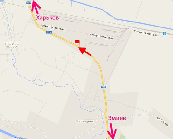 Схема рекламной плоскости по адресу пос. Васищево- в р-не ул Промышленная-возле АЗС Сити Групп-(въезд в город)