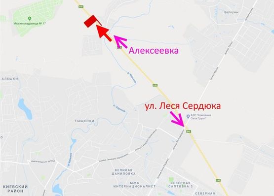 Схема рекламной плоскости по адресу Окружная дорога-498 км возле АЗС  Prime  в ст. Алексеевки