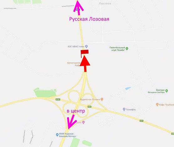 Схема рекламной плоскости по адресу Белгородское шоссе-пост Полиции-выезд из города