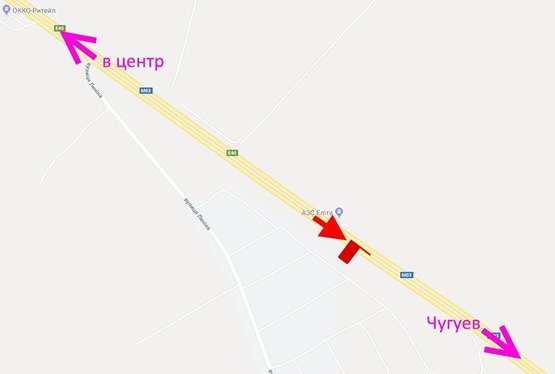 Схема рекламной плоскости по адресу Московский пр-т - Ростовская трасса - АЗС Аэлита-4-выезд из города