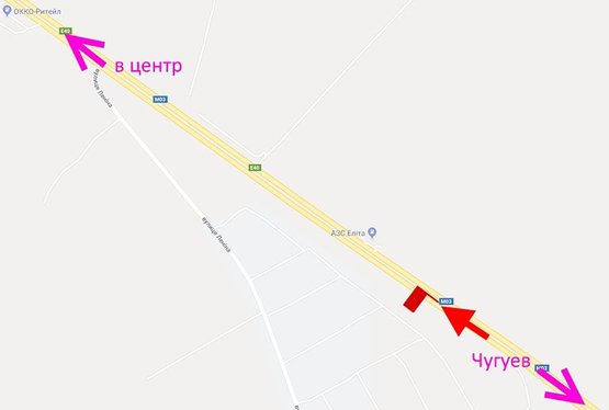 Схема рекламної площини за адресою Московский пр-т - Ростовская трасса - АЗС Аэлита-5-въезд в город