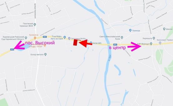 Схема рекламной плоскости по адресу Симферопольское шоссе-  возле АЗС Motto -флажок №3-из центра