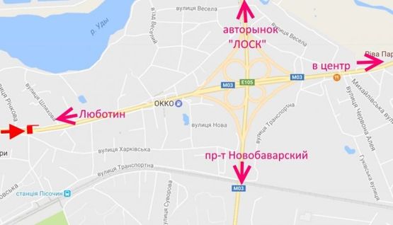 Схема рекламной плоскости по адресу Полтавский шлях-ул.Шляхова-флажок№2-в центр