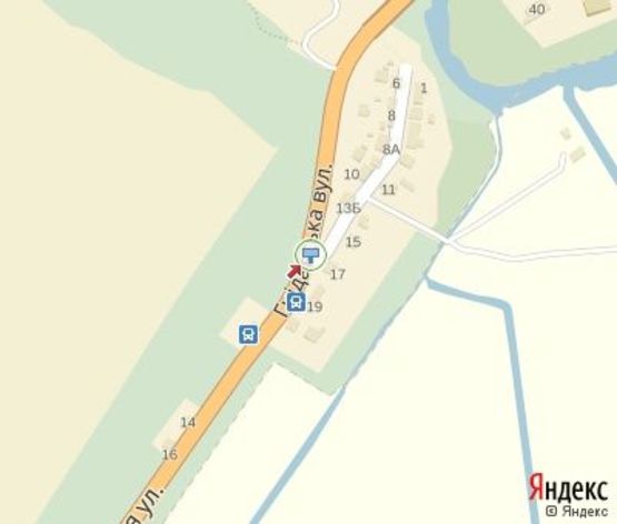 Схема рекламной плоскости по адресу Гнидавская ул., 17