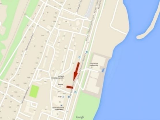 Схема рекламной плоскости по адресу вул. Наб. Перемоги, 78, (супермаркет "Європа")/ул. Наб. Победы, 78, (супермаркет "Европа")