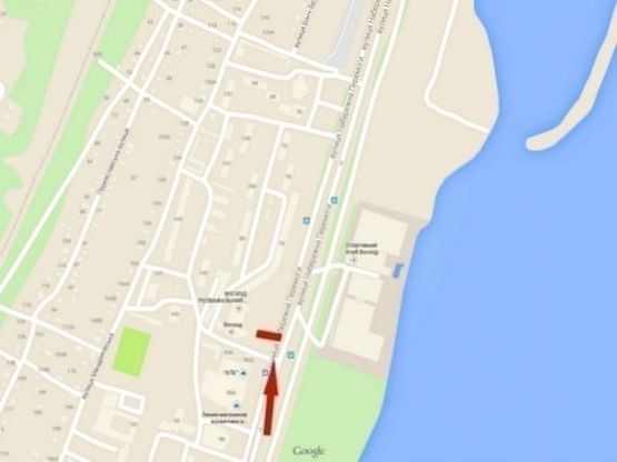 Схема рекламної площини за адресою вул. Наб. Перемоги, 78, (супермаркет "Європа")/ул. Наб. Победы, 78, (супермаркет "Европа")