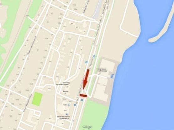 Схема рекламной плоскости по адресу вул. Наб. Перемоги, (СК "Восход")/ул. Наб. Победы, (СК "Восход")