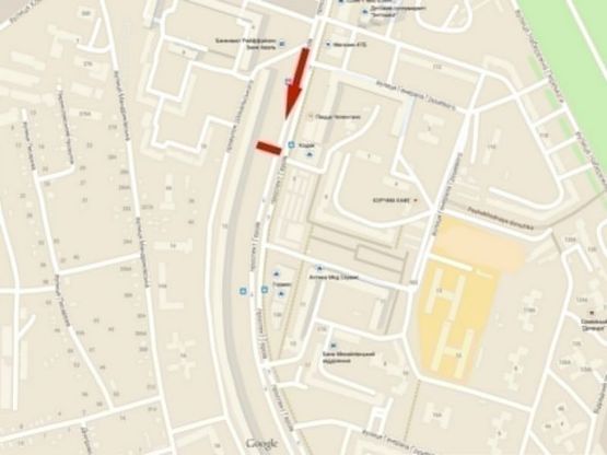 Схема рекламної площини за адресою пр-т. Героїв, 12, (ринок "Кодак") /пр. Героев, 12, (рынок "Кодак"), МакДональдс, Комфи, Адидас