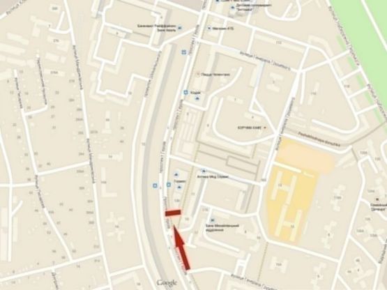 Схема рекламной плоскости по адресу ж/м Перемога, магазин "ПІК"/ж/м Победа, магазин "ПИК" , МакДональдс, Комфи, Адидас