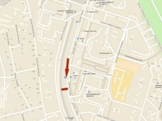 Схема рекламної площини за адресою пр-т. Героїв, 12, магазин "Кодак"/пр. Героев, 12, остановка,  магазин "Кодак" , МакДональдс, Комфи, Адидас