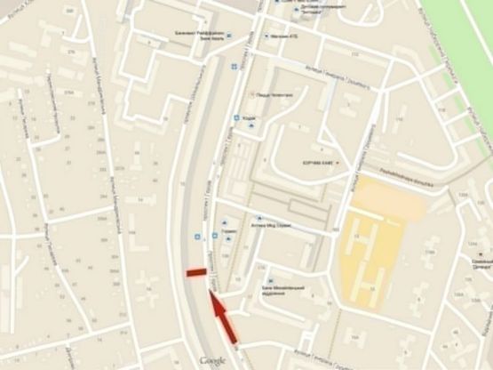 Схема рекламной плоскости по адресу пр-т. Героїв, 12, магазин "Кодак"/пр. Героев, 12, остановка, магазин "Кодак" , МакДональдс, Комфи, Адидас