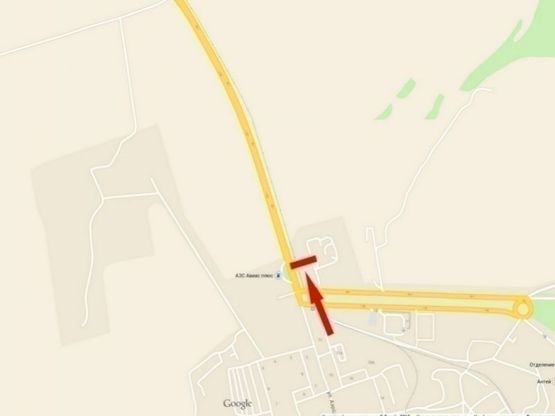 Схема рекламної площини за адресою вул. Яснополянська - траса на Аеропорт/ул. Яснополянская - трасса на Аэропорт