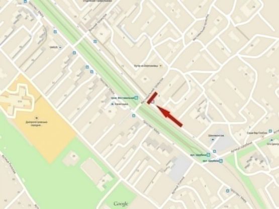 Схема рекламной плоскости по адресу пр-т. Миру, ринок/пр. Мира, рынок, рядом ТЦ Караван