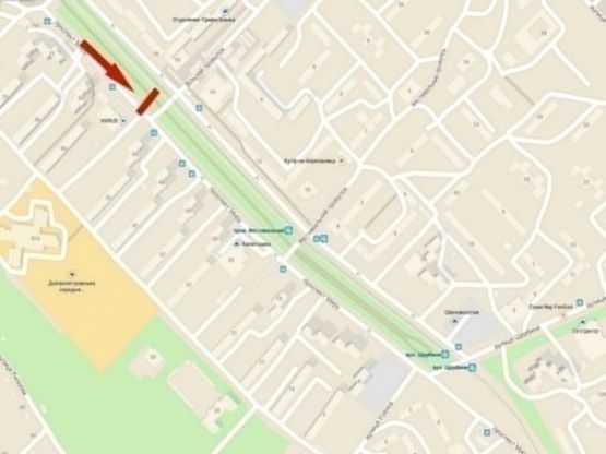 Схема рекламной плоскости по адресу пр-т. Миру, магазин "АТБ-Маркет"/пр. Мира, магазин "АТБ-Маркет"