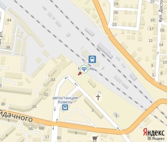 Схема рекламної площини за адресою Железнодорожный вокзал (правый)