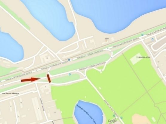 Схема рекламной плоскости по адресу ж/м Червоний Камінь, вул.Наб.Заводська- вул. Савкіна/ж/м Красный Камень, ул.Наб.Заводская- ул. Савкина