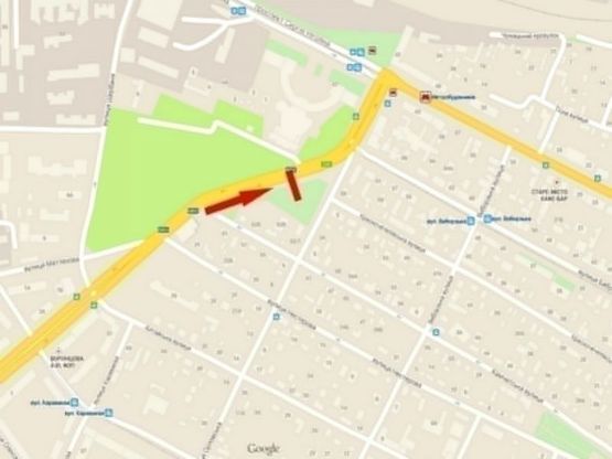 Схема рекламной плоскости по адресу пр-т. Івана Мазепи - БК "Ілліча"/пр. Петровского - ДК "Ильича"