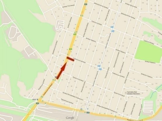 Схема рекламной плоскости по адресу вул. Київська - вул. Ковельска/ул. Киевская - ул. Ковельская