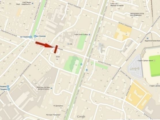 Схема рекламної площини за адресою вул. Миколи Руденка - ул. Ульянова /ул. Войцеховича - ул. Ульянова