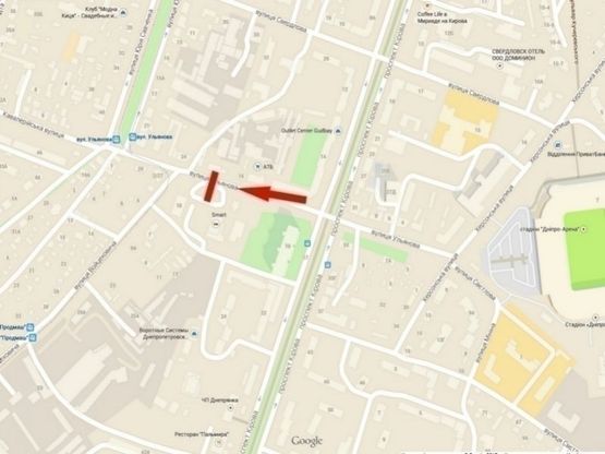 Схема рекламної площини за адресою вул. Миколи Руденка - ул. Ульянова /ул. Войцеховича - ул. Ульянова