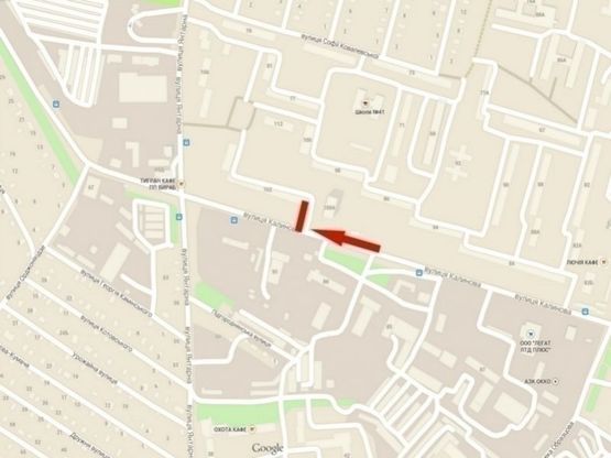 Схема рекламної площини за адресою вул. Калинова, 102/ул. Калиновая, 102