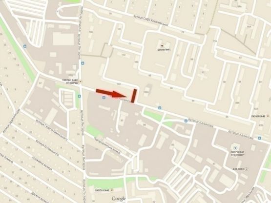 Схема рекламной плоскости по адресу вул. Калинова, 102/ул. Калиновая, 102 поток движения к пр.Газеты Правда