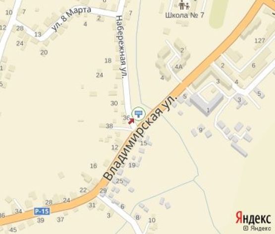 Схема рекламної площини за адресою Владимирская ул. - Набережная ул.