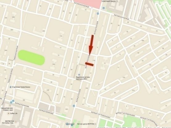 Схема рекламной плоскости по адресу пр-т. Петра Калнишевського, 17 - "ВТБ Банк"/ул. Косиора, 17 - "ВТБ Банк"