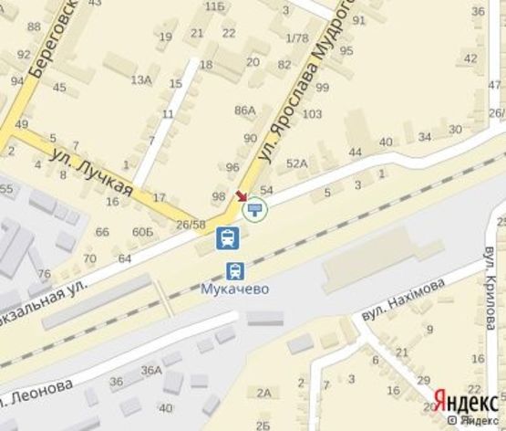 Схема рекламної площини за адресою Ж/д вокзал (слева)