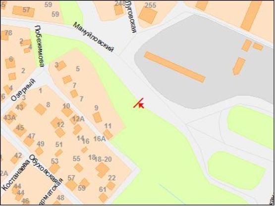 Схема рекламної площини за адресою пр.Мануйловський, 77/пр. Воронцова,77, транспортная развязка, Центральный мост, Макдональдс