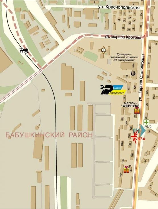 Схема рекламної площини за адресою вул.Б.Хмельницького, 130/ул.Героев Сталинграда, 130, ТЦ Терра, рядом рынок, магазины