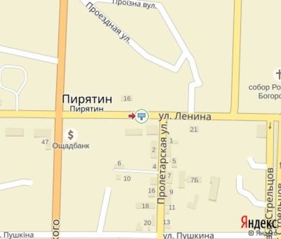 Схема рекламної площини за адресою Соборна ул.,29 (банк "НАДРА")