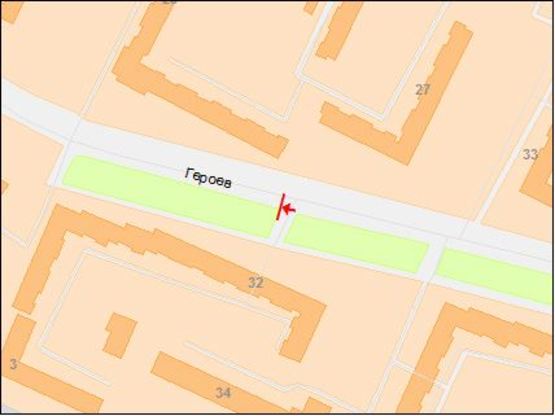 Схема рекламної площини за адресою пр.Героїв, 32/пр.Героев, 32 жм Победа6, магазины, кафе