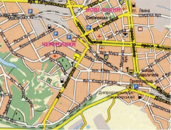 Схема рекламной плоскости по адресу Вул. М. Грушевського,14а в центр/ул. Михаила Грушевского, 14а, в центр