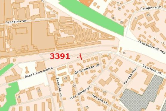 Схема рекламной плоскости по адресу Львівське шосе, 15