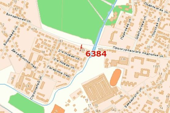 Схема рекламной плоскости по адресу Проскурівського підпілля вул., 167