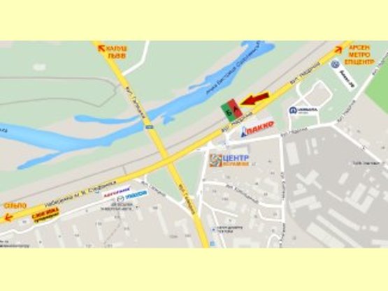 Схема рекламной плоскости по адресу Надрічна-Галицька