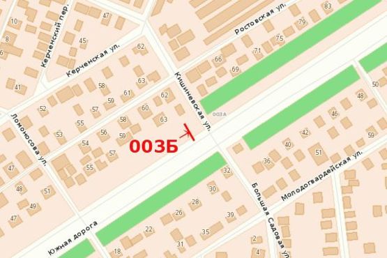 Схема рекламної площини за адресою Днепропетровская дор.,63