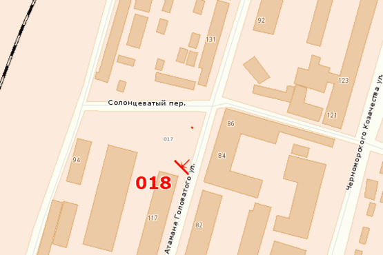 Схема рекламной плоскости по адресу ул. Атамана Головатого (АЗС "Свит") - 2