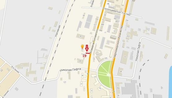 Схема рекламної площини за адресою ул. Атамана Головатого, 99