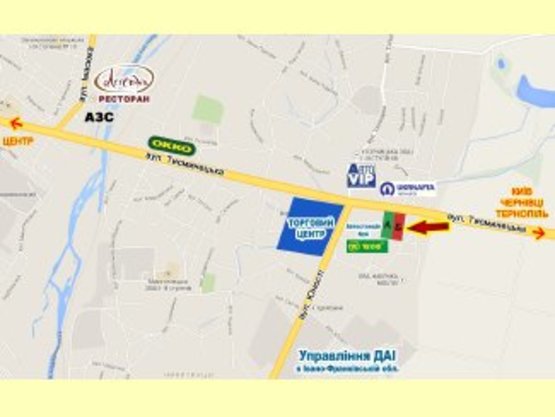 Схема рекламної площини за адресою Тисменецька №3