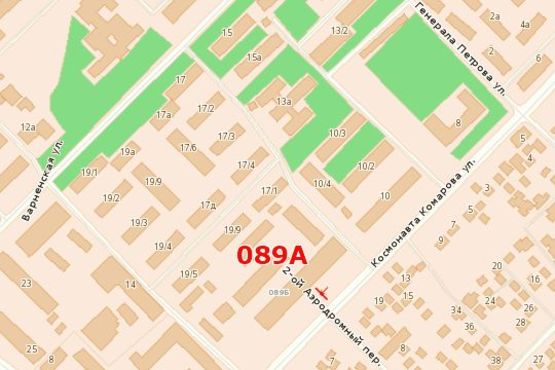 Схема рекламної площини за адресою ул.Комарова (з-д "Промсвязь")