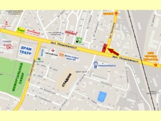 Схема рекламной плоскости по адресу Черніїв траса Івано-Франківськ-Буковель №1