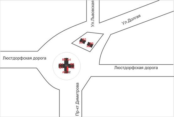 Схема рекламної площини за адресою 7 ст. Люстдорфской дор. ВЕРТОЛЕТ