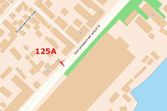 Схема рекламної площини за адресою Николаевская дор., 241 (высокий)