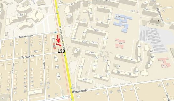 Схема рекламної площини за адресою Люстдорфская дорога, 146/2