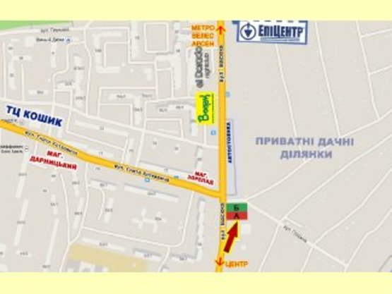 Схема рекламной плоскости по адресу Iвасюка    навпроти буд.№54